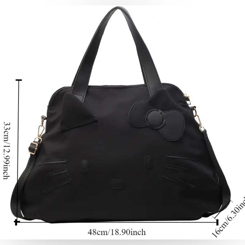 HELLO KITTY 🎀 | Black Slouchy Shoulder Bag (Brand New!) 🖤✨ - Picture 6 of 6